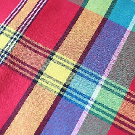 Madras plaid worn during the Creole festival